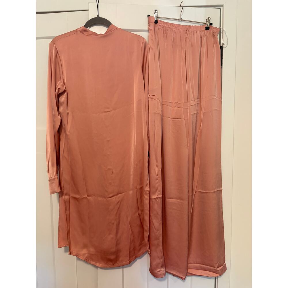Andrea Iyamah UCHI Tunic & Pants FULL SET Powder Peach Pink M/US 8 NWT - Picture 5 of 9